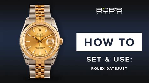 how to change time on rolex|rolex datejust time settings.